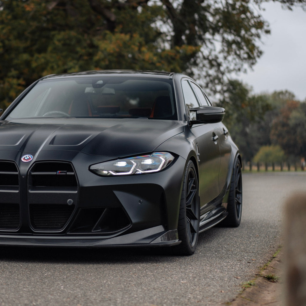 BMW M3 G80 G81 Pre-Preg Carbon Fibre PR-1 Side Skirts by TREVORA (2020+) - AUTOID® - Side Skirts & Winglets - TREVORA