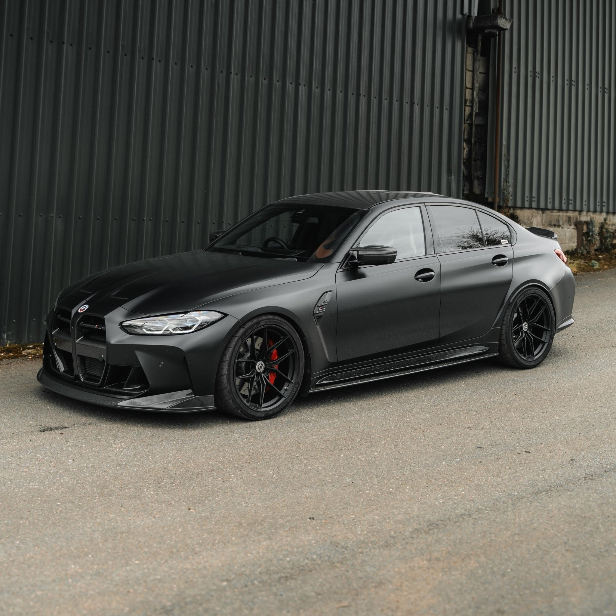 BMW M3 G80 G81 Pre-Preg Carbon Fibre PR-1 Side Skirts by TREVORA (2020+) - AUTOID® - Side Skirts & Winglets - TREVORA