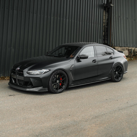 BMW M3 G80 G81 Pre-Preg Carbon Fibre PR-1 Side Skirts by TREVORA (2020+) - AUTOID® - Side Skirts & Winglets - TREVORA