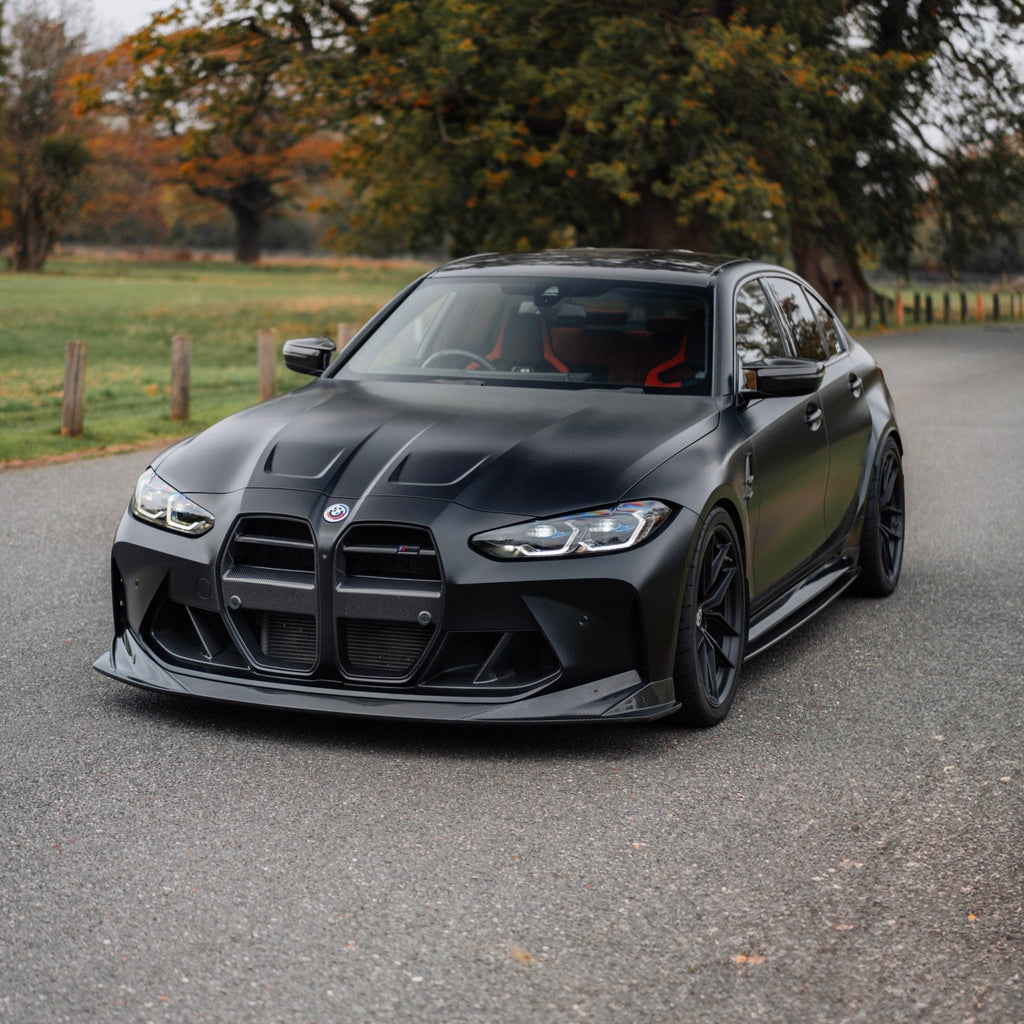 BMW M3 G80 G81 Pre-Preg Carbon Fibre PR-1 Side Skirts by TREVORA (2020+) - AUTOID® - Side Skirts & Winglets - TREVORA