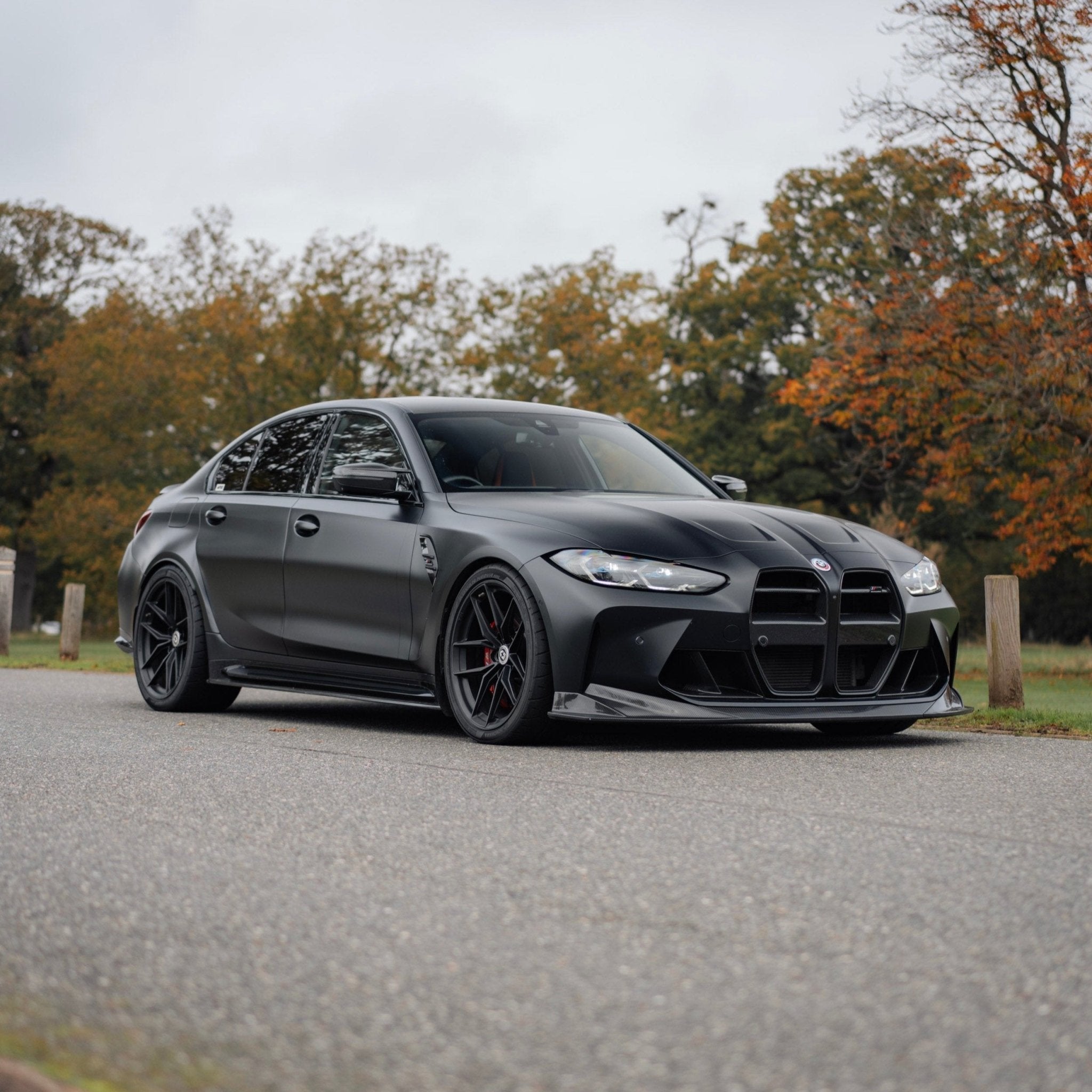 BMW M3 G80 G81 Pre-Preg Carbon Fibre PR-1 Side Skirts by TREVORA (2020+) - AUTOID® - Side Skirts & Winglets - TREVORA