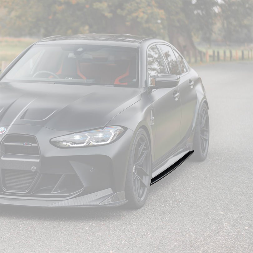 BMW M3 G80 G81 Pre-Preg Carbon Fibre PR-1 Side Skirts by TREVORA (2020+) - AUTOID® - Side Skirts & Winglets - TREVORA