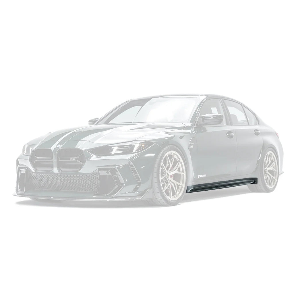 BMW M3 G80 G81 Pre-Preg Carbon Fibre Side Skirts V2 by Adro (2021+) - AUTOID® - Side Skirts & Winglets - Adro