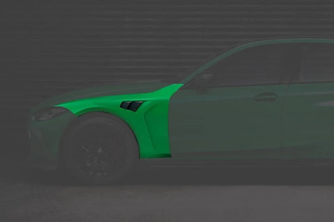 BMW M3 G80 & M4 G82 Carbon Fibre Front Fender Wings by Alpha-N (2021+) - AUTOID® - Replacement Fenders - Alpha-N