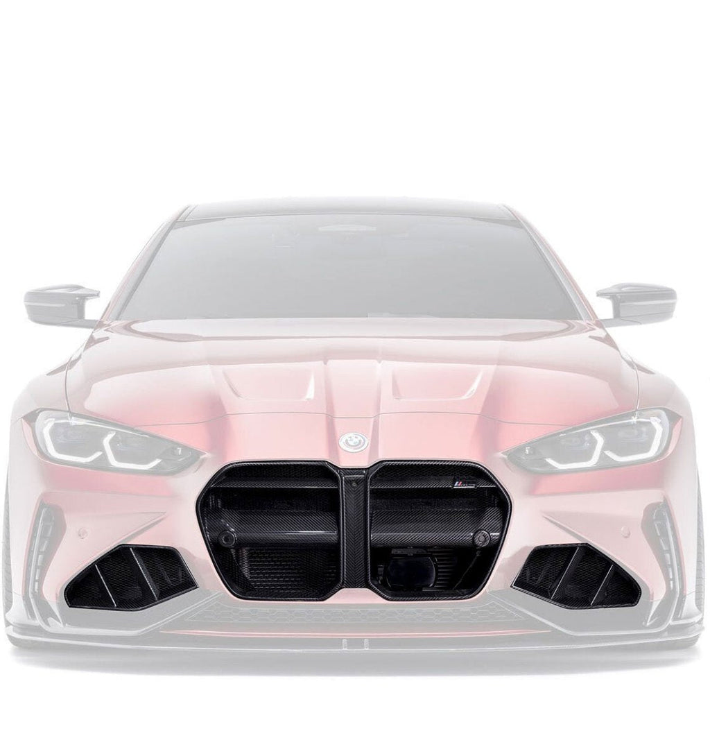 BMW M3 G80 & M4 G82 Carbon Fibre Grilles & Ducts for V1 Bumper by Adro (2021+) - AUTOID® - Front Grille - Adro