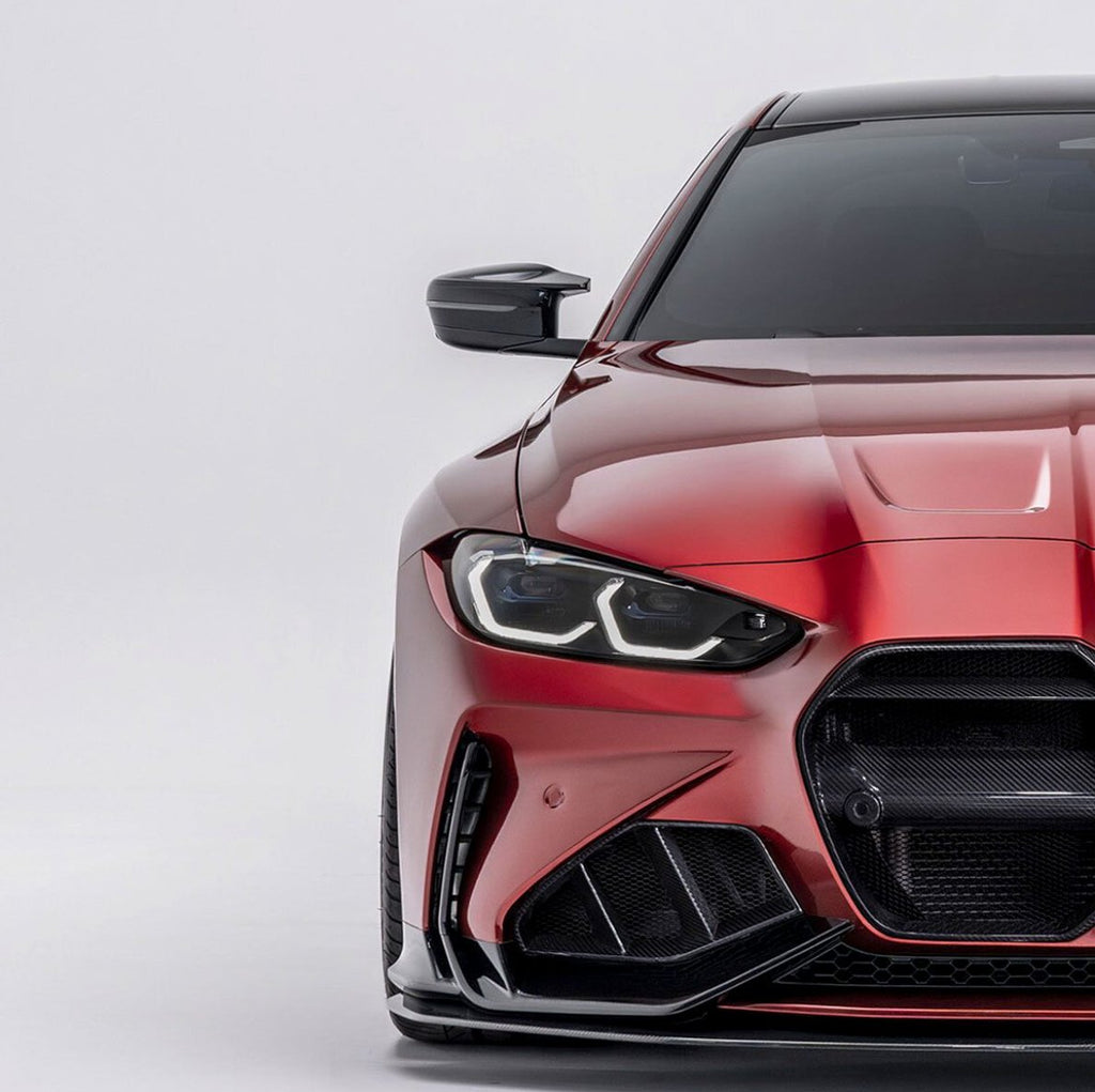 BMW M3 G80 & M4 G82 Carbon Fibre Grilles & Ducts for V1 Bumper by Adro (2021+) - AUTOID® - Front Grille - Adro