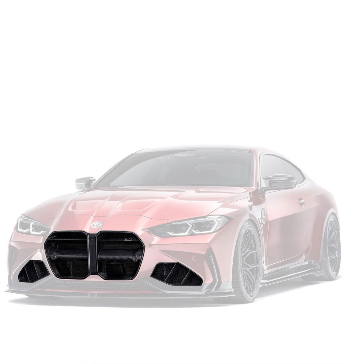 BMW M3 G80 & M4 G82 Carbon Fibre Grilles & Ducts for V1 Bumper by Adro (2021+) - AUTOID® - Front Grille - Adro