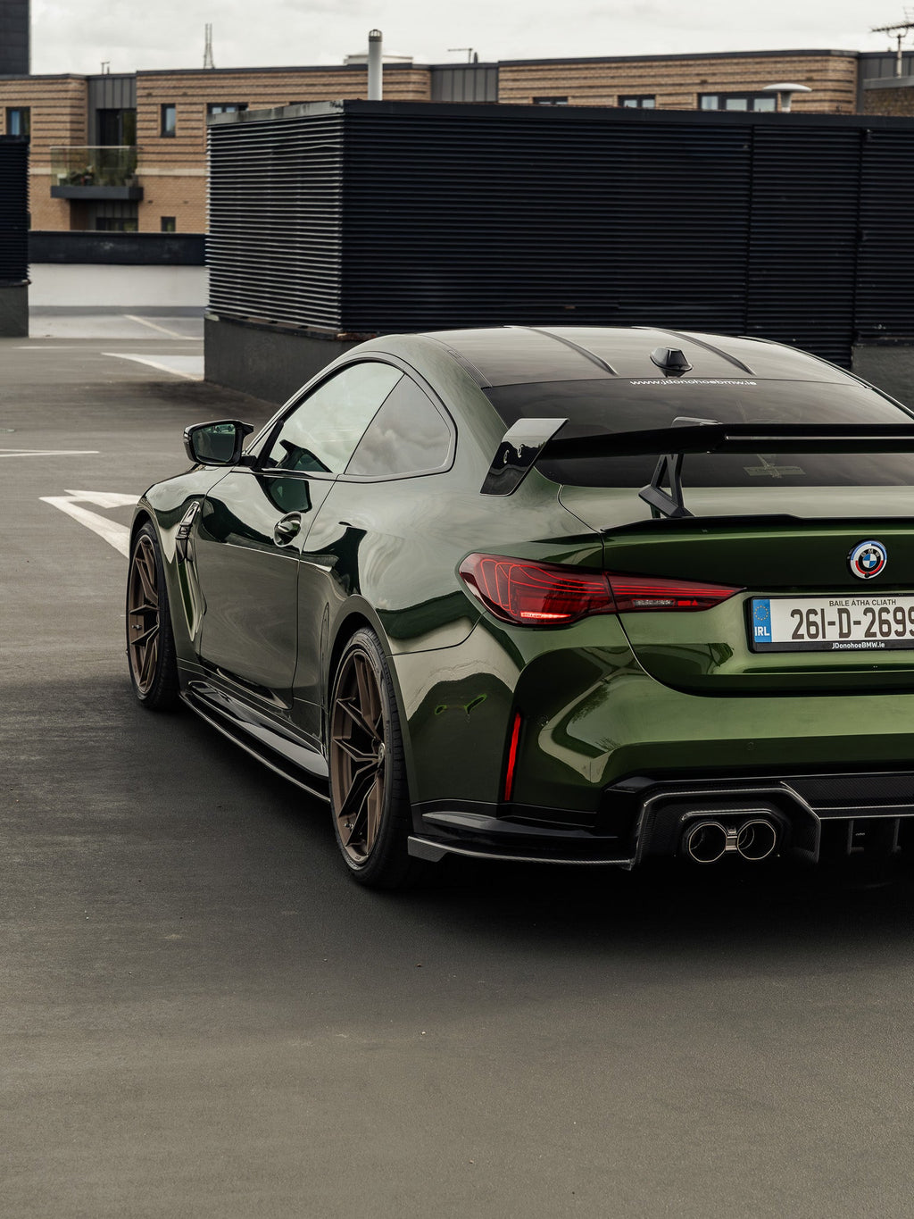 BMW M3 G80 & M4 G82 Dry Carbon Fibre AT-R3 Rear Wing by Adro (2021+) - AUTOID® - Rear Wings - Adro