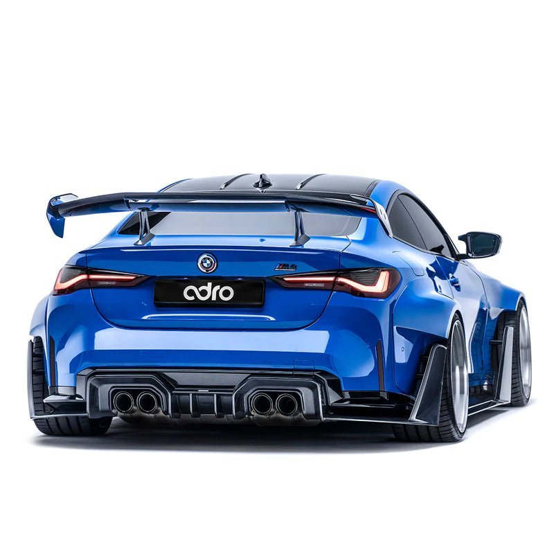 BMW M3 G80 & M4 G82 Dry Carbon Fibre AT-R3 Rear Wing by Adro (2021+) - AUTOID® - Rear Wings - Adro