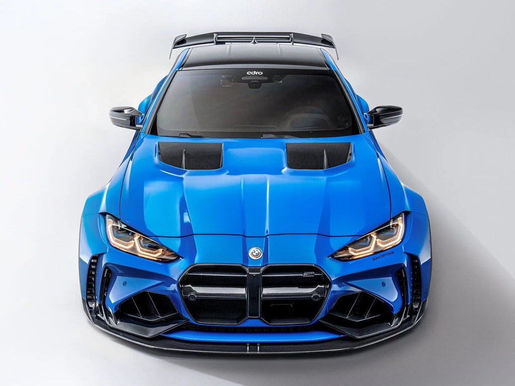 BMW M3 G80 & M4 G82 Dry Carbon Fibre Front Vented Bonnet by Adro (2021+) - AUTOID® - Front Hood - Adro