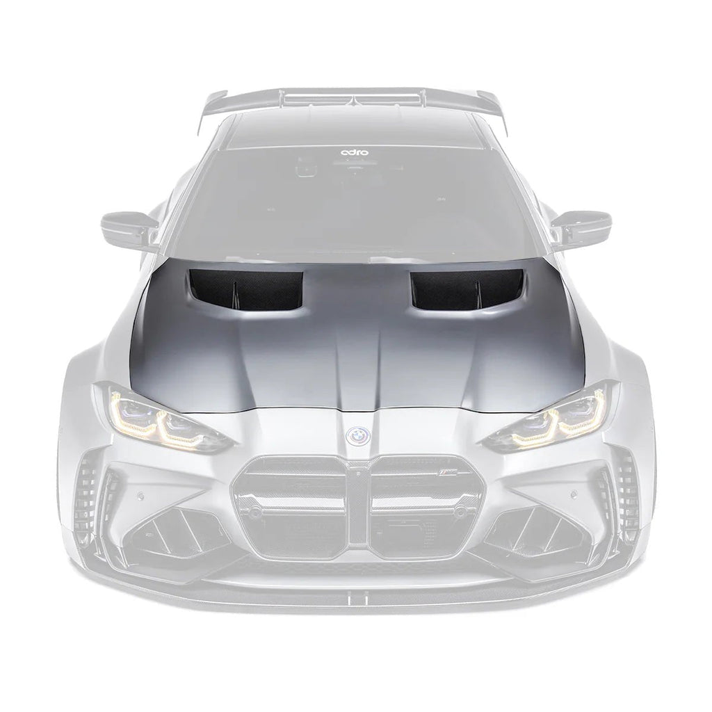 BMW M3 G80 & M4 G82 Dry Carbon Fibre Front Vented Bonnet by Adro (2021+) - AUTOID® - Front Hood - Adro