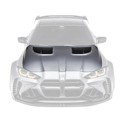 BMW M3 G80 & M4 G82 Dry Carbon Fibre Front Vented Bonnet by Adro (2021+) - AUTOID® - Front Hood - Adro