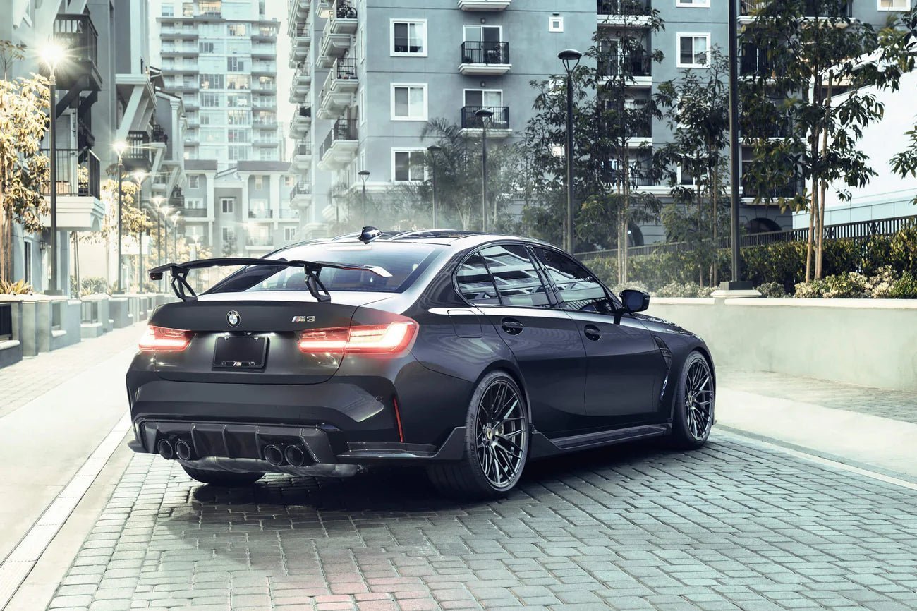 BMW M3 G80 & M4 G82 G83 Carbon Fibre VRS Aero Rear Wing Blade by Vorsteiner (2020+) - AUTOID® - Rear Wings - Vorsteiner