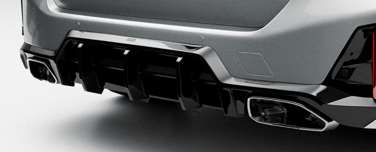 BMW M340i, 330i & 320i G20 G21 LCI EVO-1 Gloss Black Rear Diffuser by ZAERO (2022+) - AUTOID® - Rear Diffusers - Zaero Design
