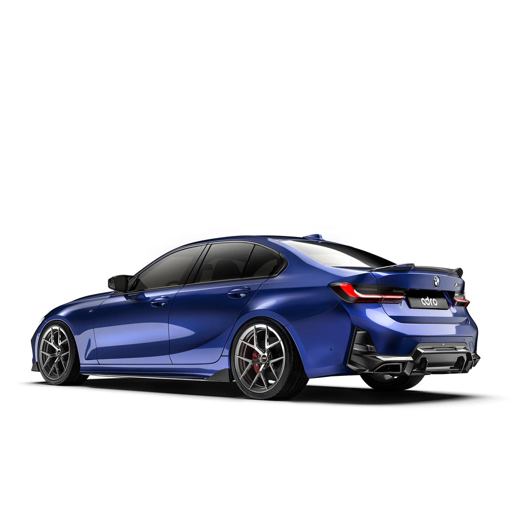 BMW M340i G20 G21 LCI Carbon Fibre Rear Diffuser by Adro (2022+) - AUTOID® - Rear Diffusers - Adro