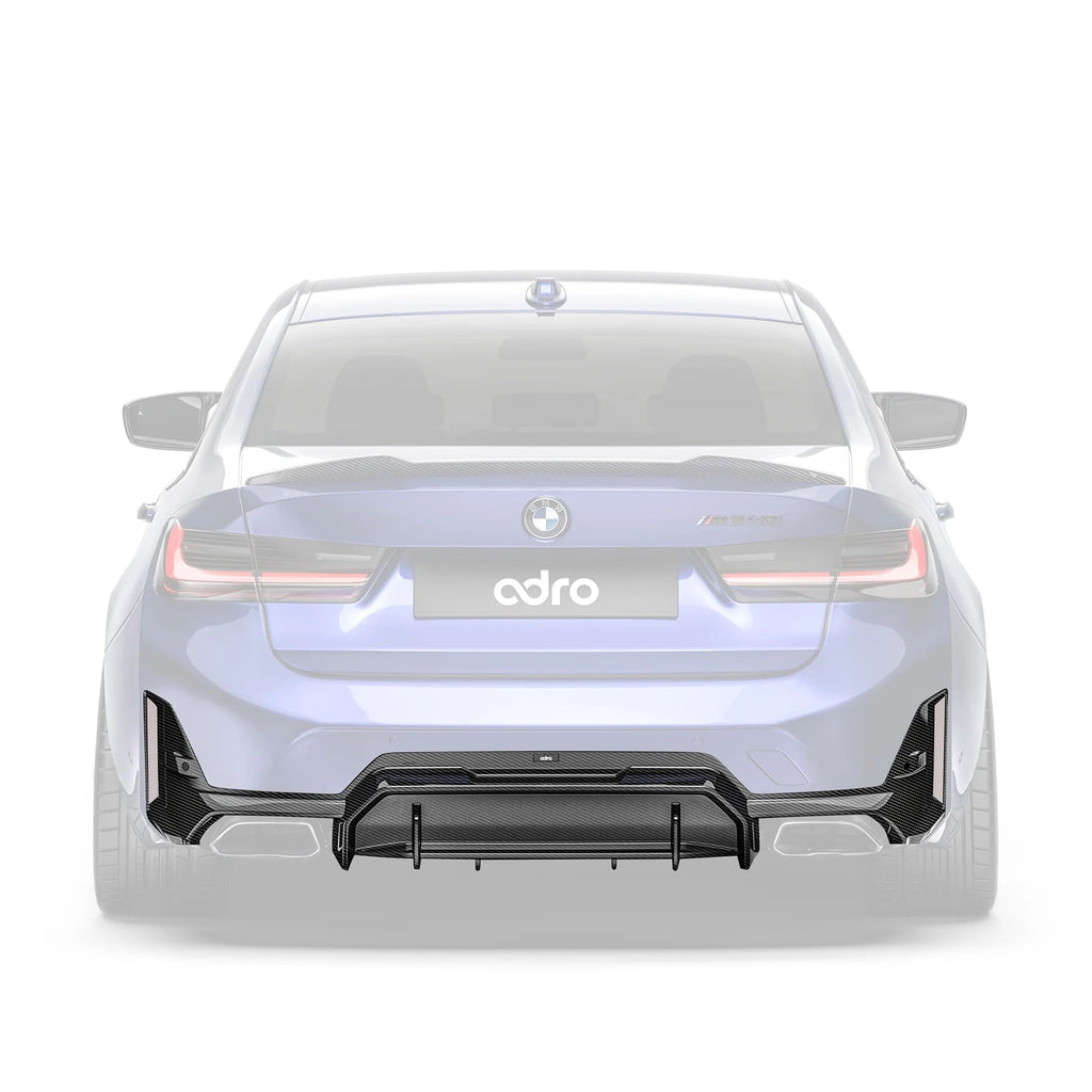 BMW M340i G20 G21 LCI Carbon Fibre Rear Diffuser by Adro (2022+) - AUTOID® - Rear Diffusers - Adro