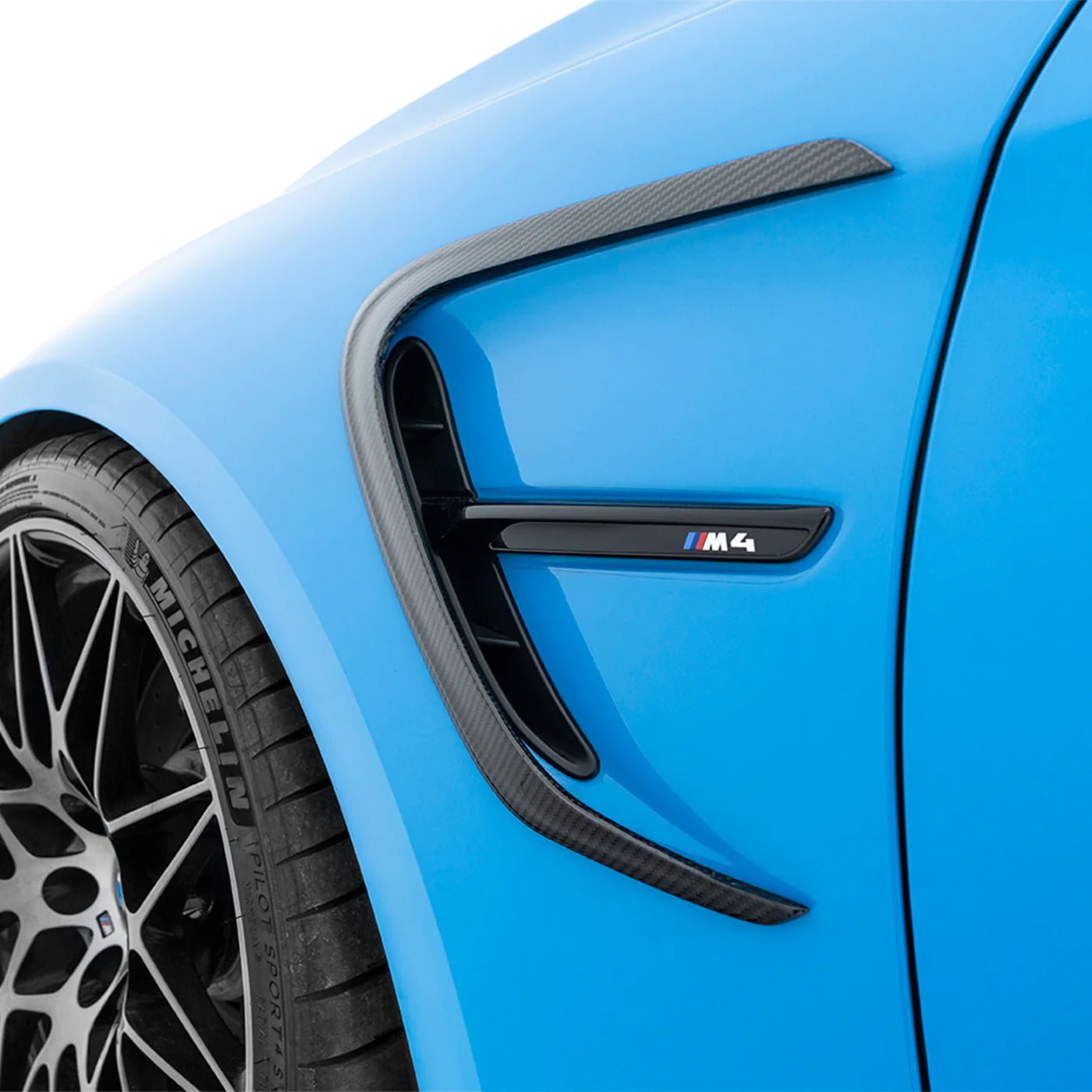 BMW M4 F82 F83 Pre-Preg Carbon Fibre Side Fender Trim Cover by Adro (2014-2020) - AUTOID® - Fender Trim - Adro