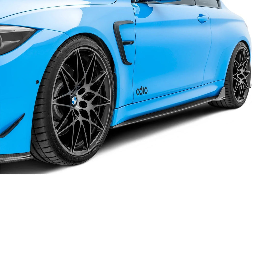 BMW M4 F82 F83 Pre-Preg Carbon Fibre Side Skirts by Adro (2014-2020) - AUTOID® - Side Skirts & Winglets - Adro