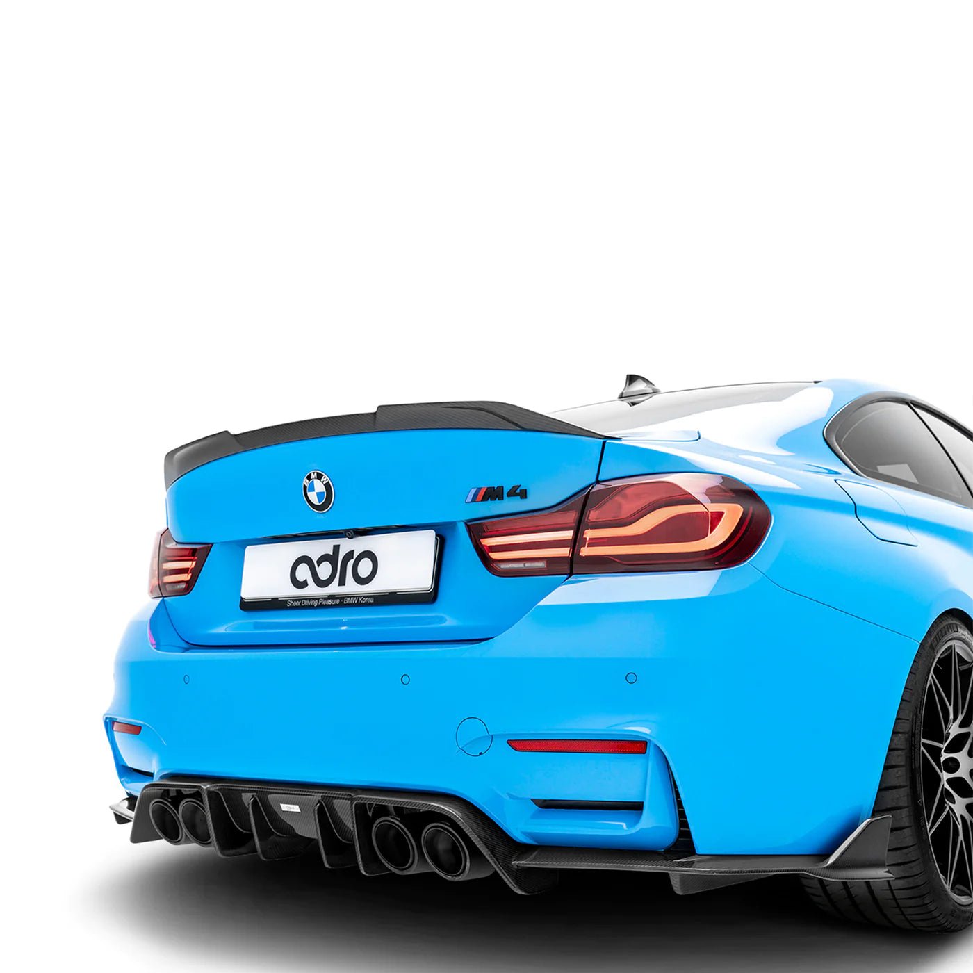 BMW M4 F82 Pre - Preg Carbon Fibre Rear Trunk Spoiler by Adro (2014 - 2020) - AUTOID - Rear Spoilers - Adro