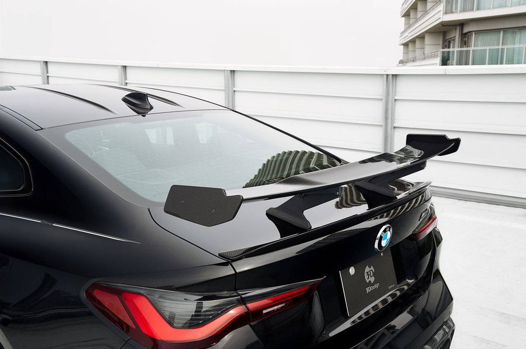 BMW M4 G82 Carbon Fibre Rear Wing by 3D Design (2020+) - AUTOID® - Rear Diffusers - 3DDesign