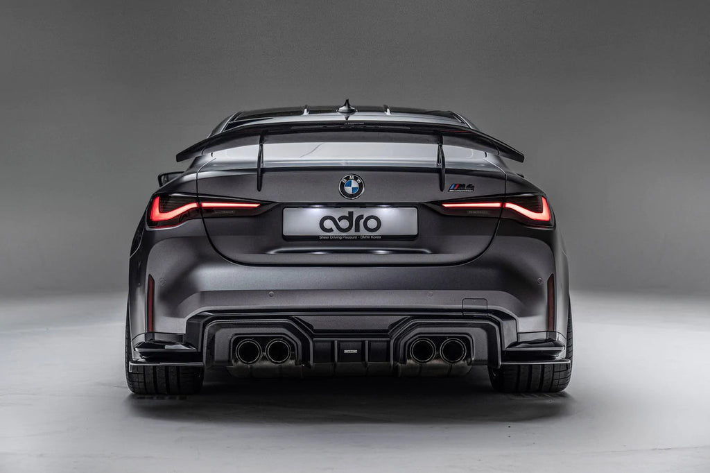 BMW M4 G82 Dry Carbon Fibre Swan Neck Rear Wing by Adro (2021+) - AUTOID - Rear Wings - Adro