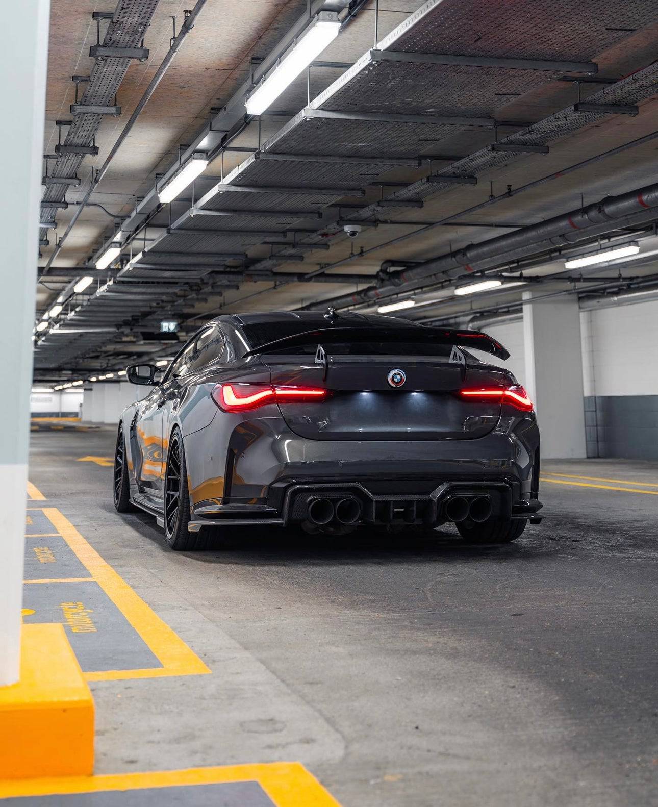 BMW M4 G82 Dry Carbon Fibre Swan Neck Rear Wing by Adro (2021+) - AUTOID® - Rear Wings - Adro