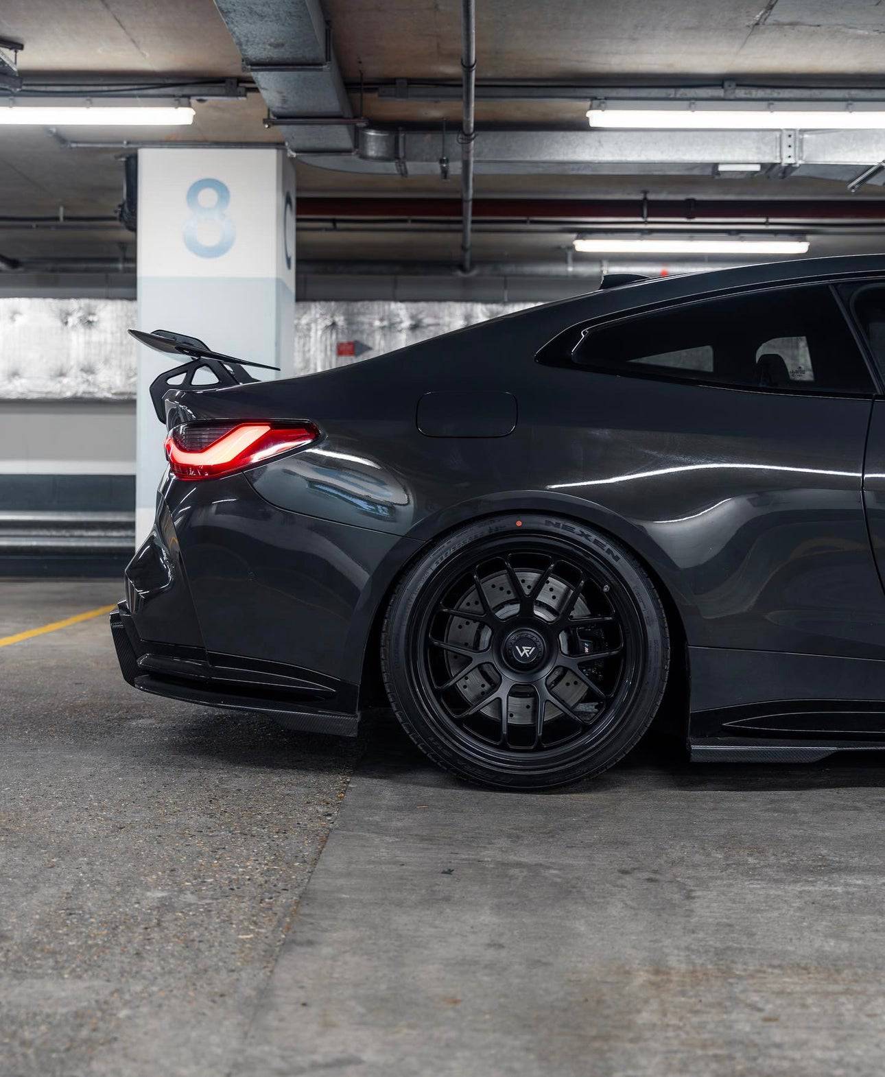 BMW M4 G82 Dry Carbon Fibre Swan Neck Rear Wing by Adro (2021+) - AUTOID® - Rear Wings - Adro
