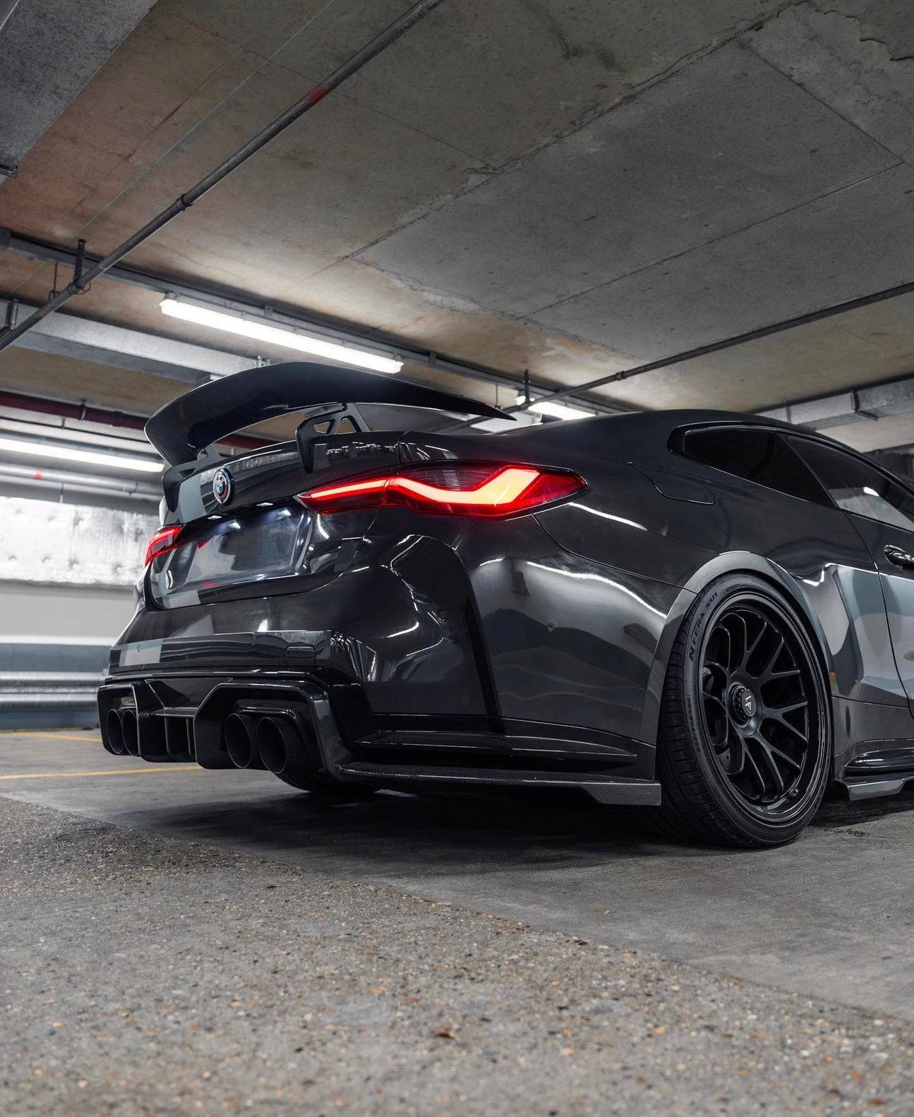 BMW M4 G82 Dry Carbon Fibre Swan Neck Rear Wing by Adro (2021+) - AUTOID® - Rear Wings - Adro