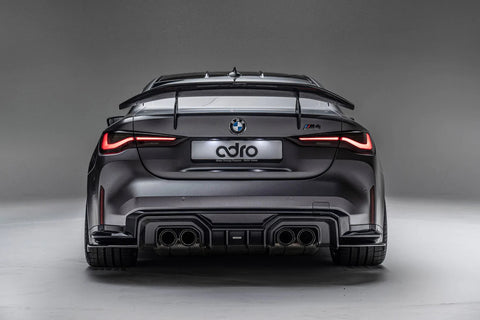 BMW M4 G82 Dry Carbon Fibre Swan Neck Rear Wing by Adro (2021+) - AUTOID® - Rear Wings - Adro