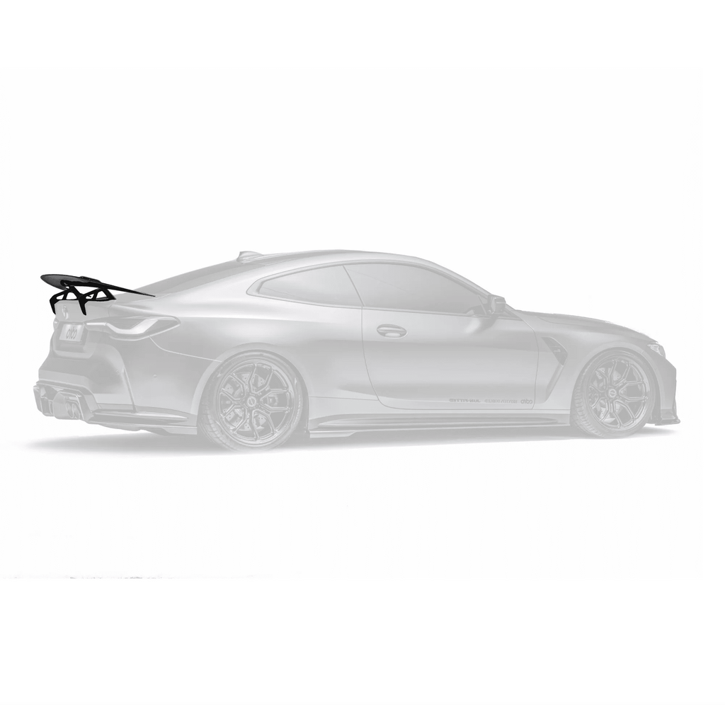 BMW M4 G82 Dry Carbon Fibre Swan Neck Rear Wing by Adro (2021+) - AUTOID® - Rear Wings - Adro