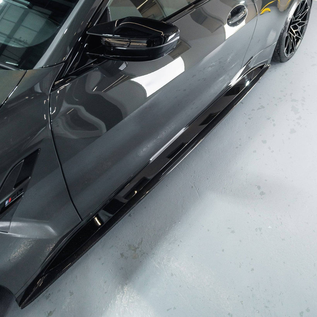 BMW M4 G82 G83 Pre-Preg Carbon Fibre PR-1 Side Skirts by TREVORA (2020+) - AUTOID® - Side Skirts & Winglets - TREVORA