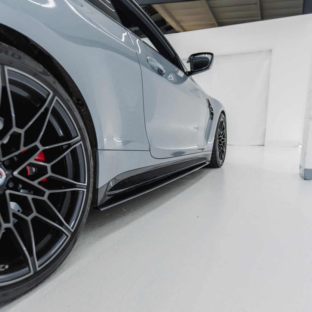 BMW M4 G82 G83 Pre-Preg Carbon Fibre PR-1 Side Skirts by TREVORA (2020+) - AUTOID® - Side Skirts & Winglets - TREVORA