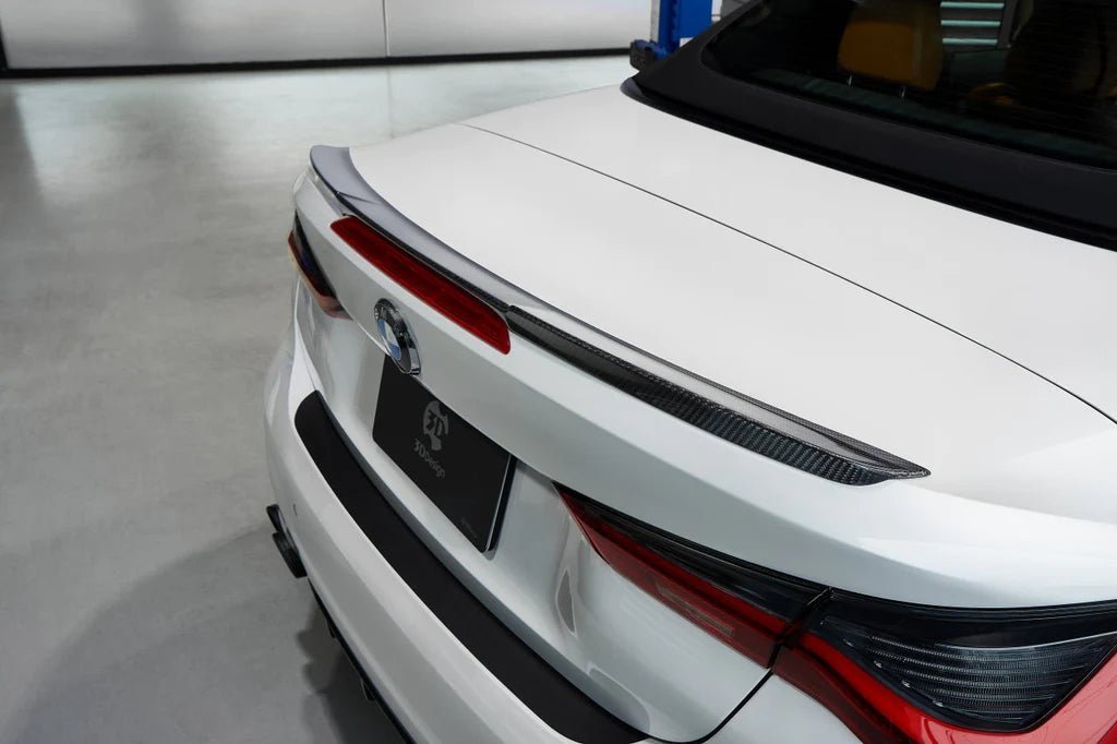 BMW M4 G83 Convertible Carbon Fibre Rear Spoiler by 3D Design (2020+) - AUTOID® - Rear Spoilers - 3DDesign