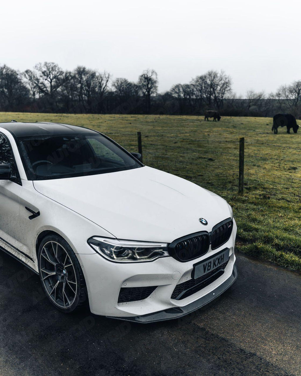 BMW M5 F90 Carbon Fibre Competition Front Splitter by FORM (2017-2020) - AUTOID® - Front Lips & Splitters - FORM Industries