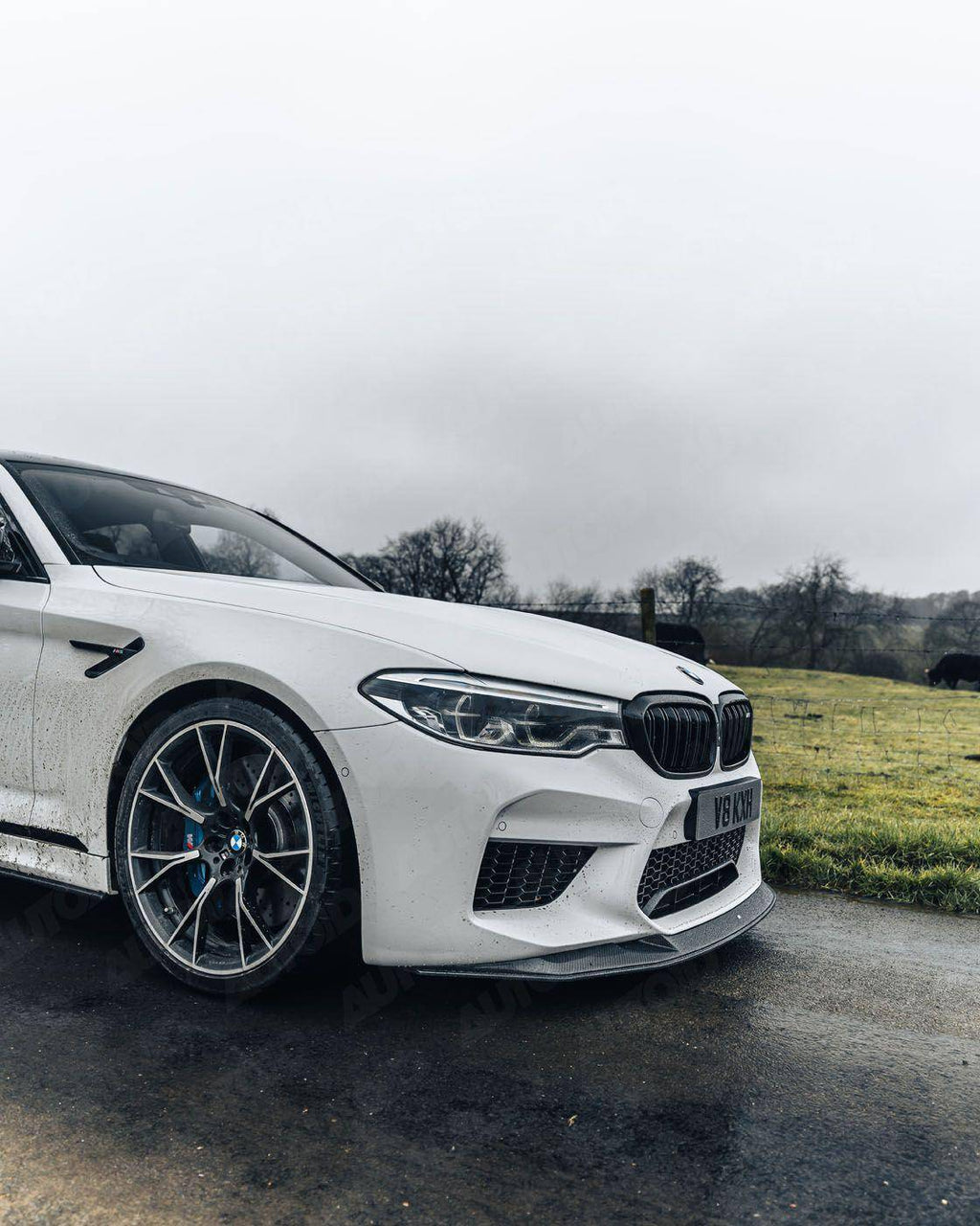 BMW M5 F90 Carbon Fibre Competition Front Splitter by FORM (2017-2020) - AUTOID® - Front Lips & Splitters - FORM Industries