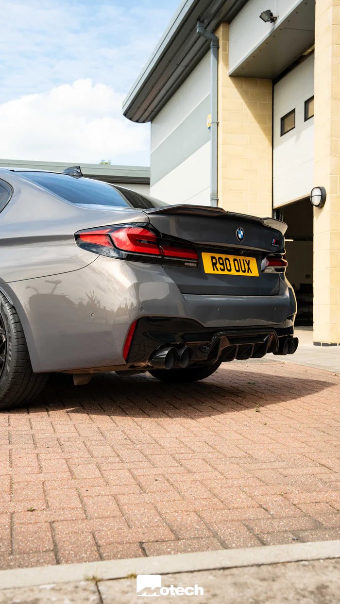 BMW M5 F90 Carbon Fibre Performance Rear Diffuser (2017+) - AUTOID - Rear Diffusers - Essentials