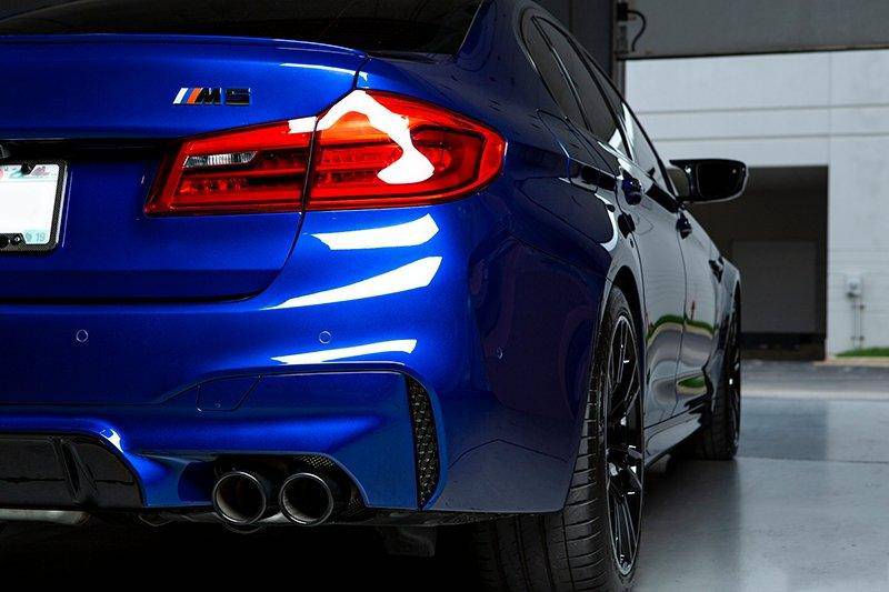 BMW M5 F90 Honeycomb Rear Reflector Deletes by Acexxon (2017-2023) - AUTOID® - Reflector Inserts & Overlays - Acexxon Motorsports