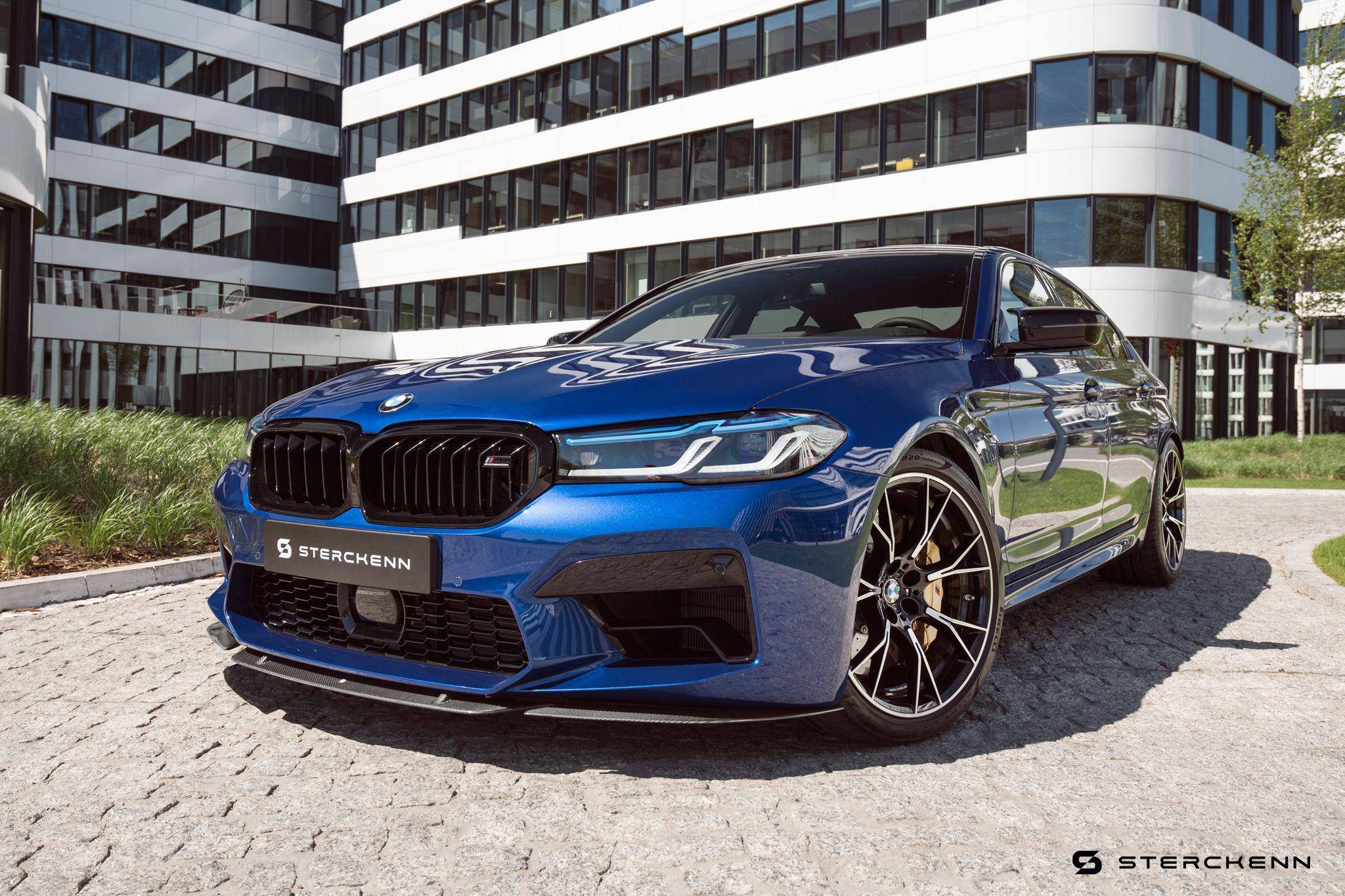 BMW M5 F90 LCI Carbon Fibre Front Lip by Sterckenn (2020-2023) - AUTOID® - Front Lips & Splitters - Sterckenn