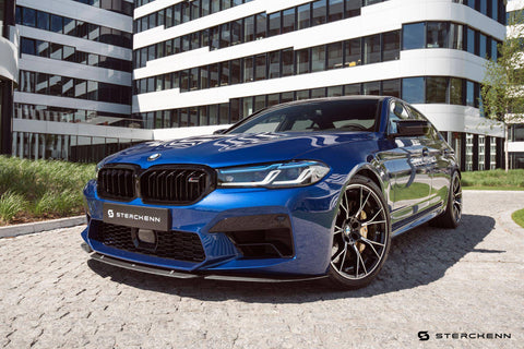 BMW M5 F90 LCI Carbon Fibre Front Lip by Sterckenn (2020-2023) - AUTOID® - Front Lips & Splitters - Sterckenn