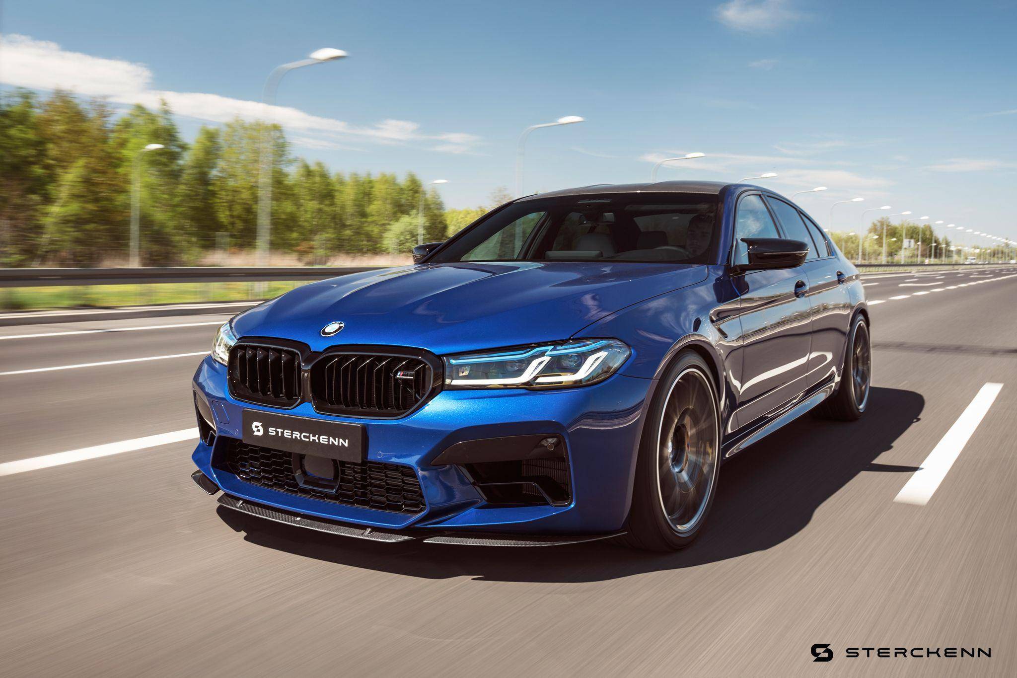 BMW M5 F90 LCI Carbon Fibre Front Lip by Sterckenn (2020-2023) - AUTOID® - Front Lips & Splitters - Sterckenn