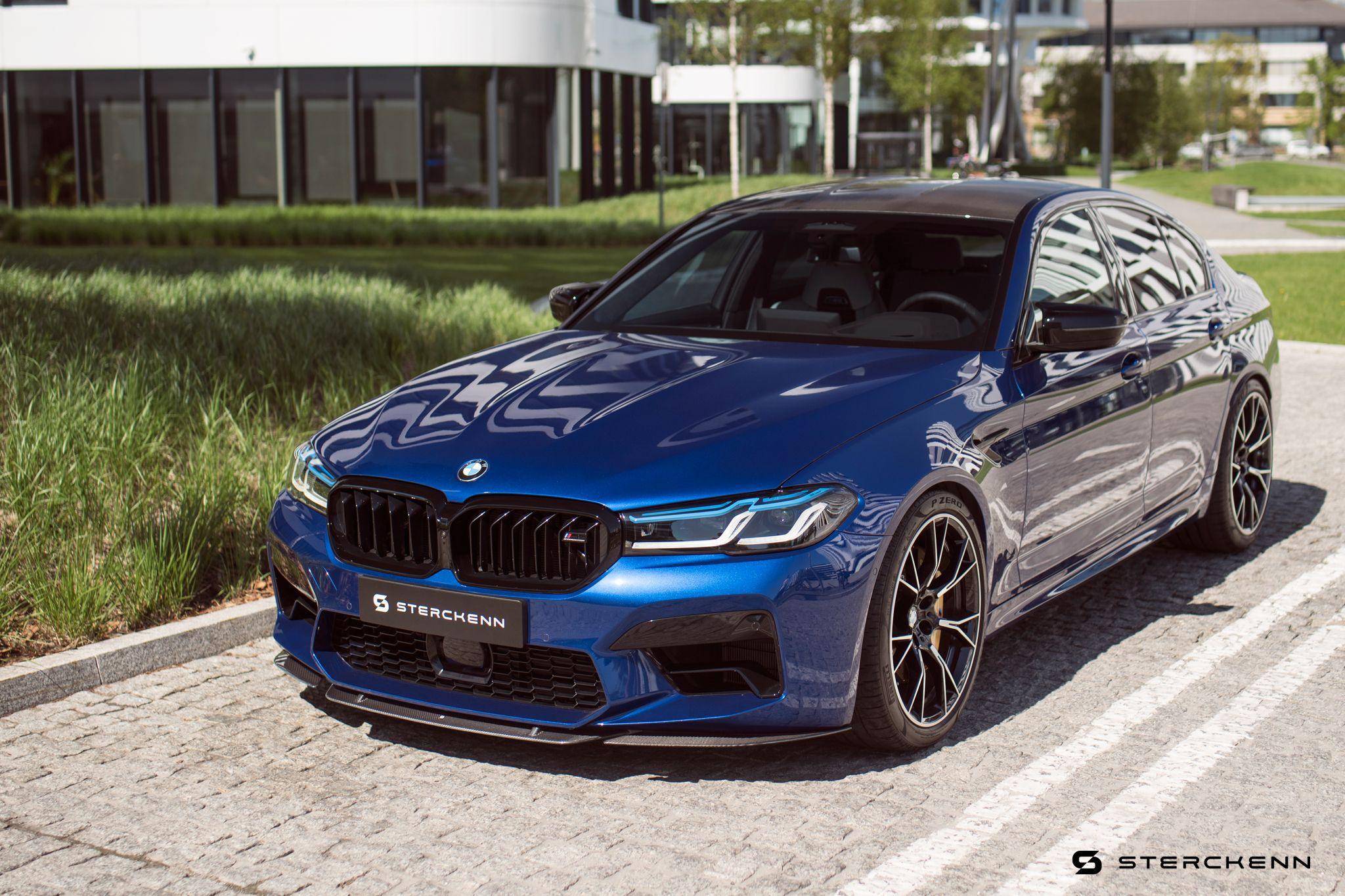 BMW M5 F90 LCI Carbon Fibre Front Lip by Sterckenn (2020+) - AUTOID - Front Lips & Splitters - Sterckenn