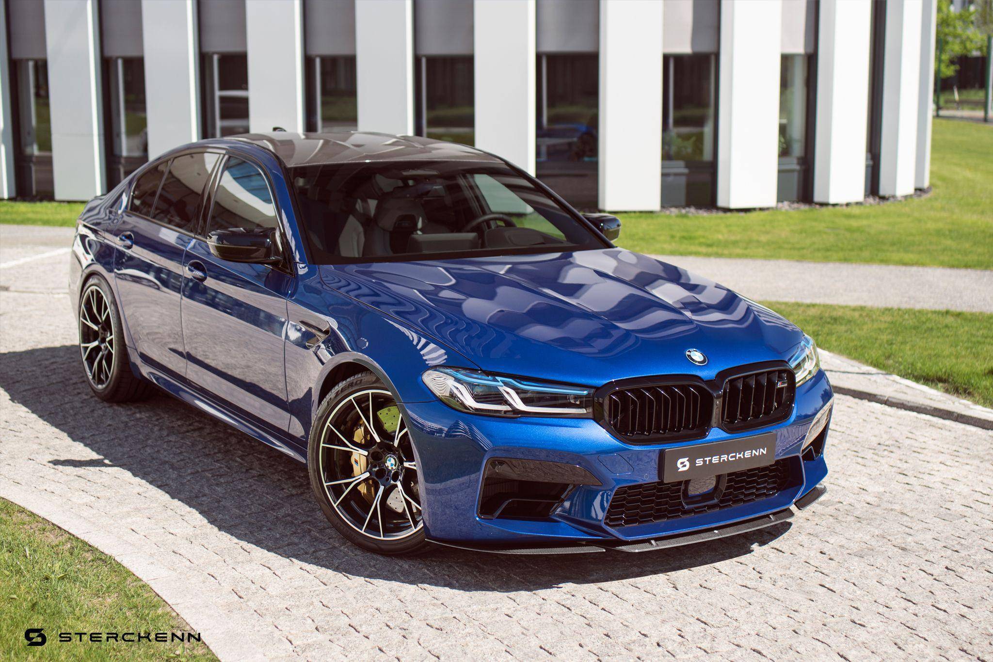 BMW M5 F90 LCI Carbon Fibre Front Lip by Sterckenn (2020+) - AUTOID - Front Lips & Splitters - Sterckenn