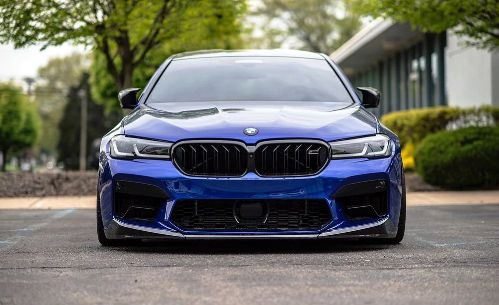 BMW M5 F90 LCI Carbon Fibre Performance Front Splitter (2020+) - AUTOID - Front Lips & Splitters - Essentials