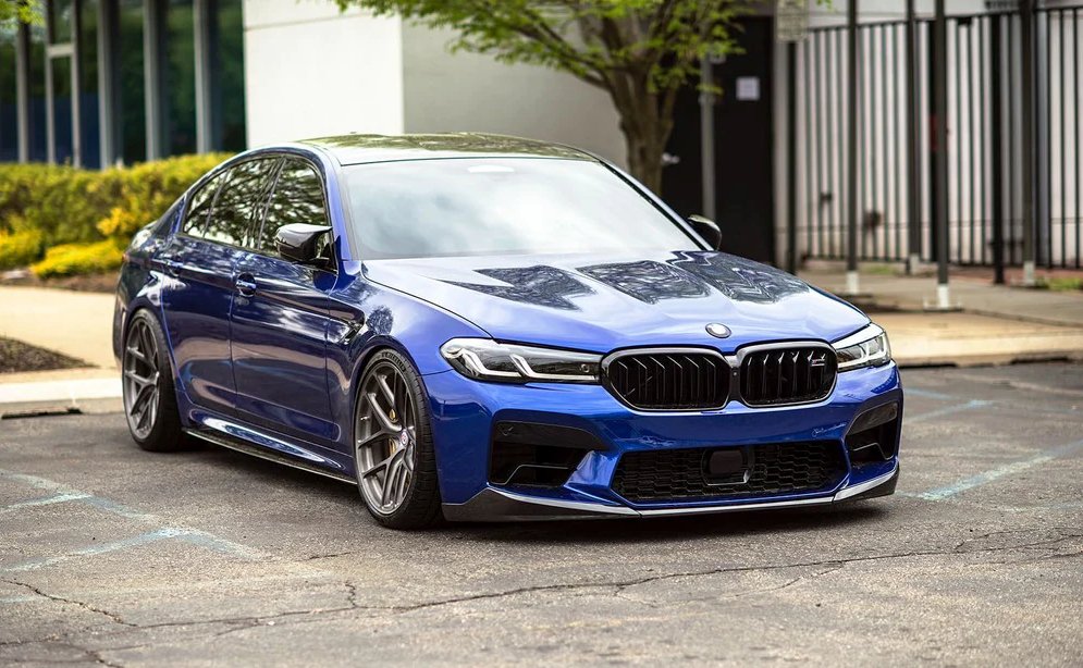 BMW M5 F90 LCI Carbon Fibre Performance Front Splitter (2020+) - AUTOID - Front Lips & Splitters - Essentials