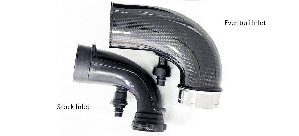 BMW M5 F90 & M8 F91 F92 F93 V2 Eventuri Carbon Fibre Turbo Inlets (2017+) - AUTOID® - Air Intakes - Eventuri