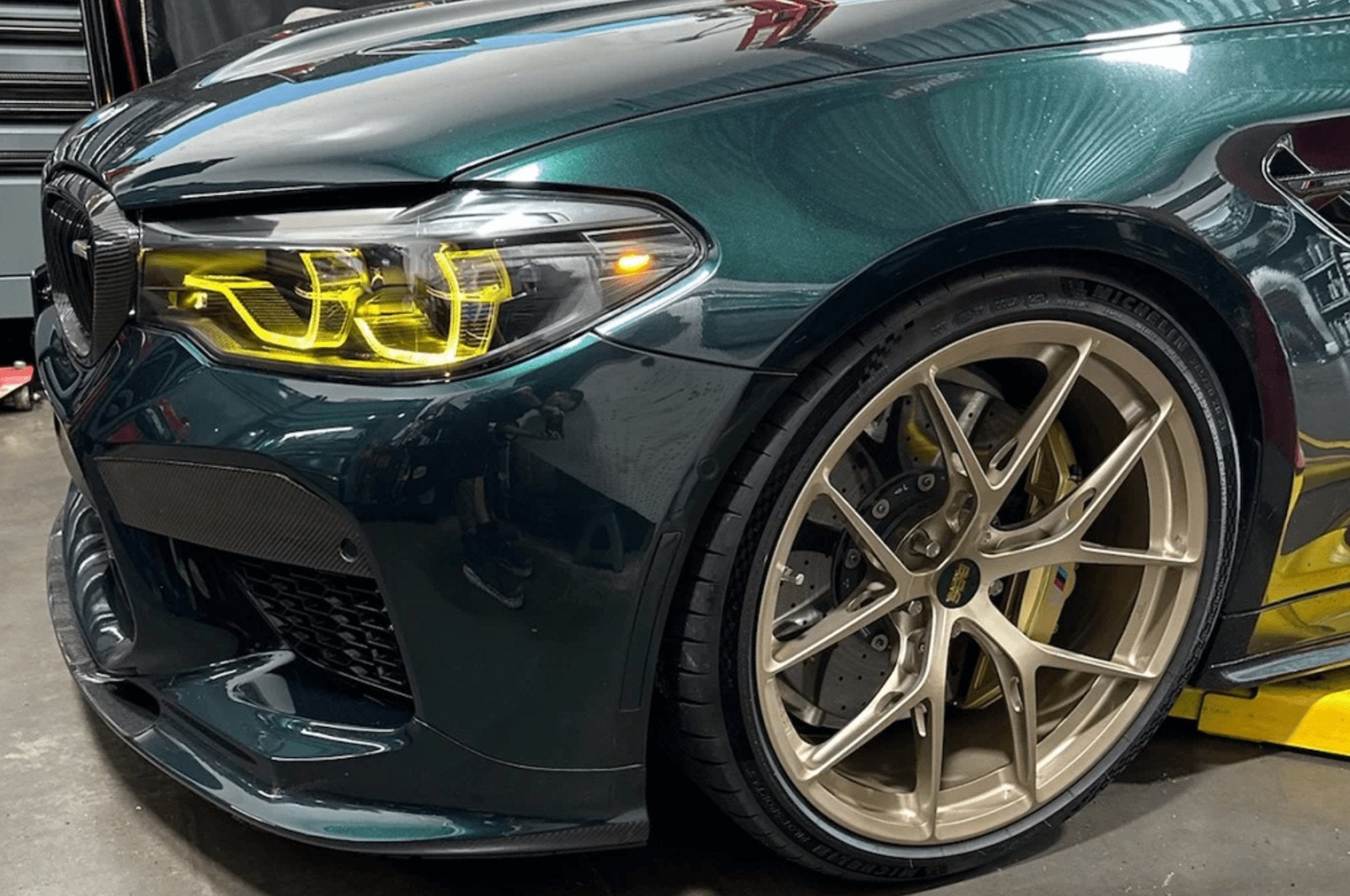 BMW M5 F90 Pre-LCI Motorsport+ CSL Style Yellow DRL Module Set (2016-2020) - AUTOID® - Vehicle Lighting - Motorsport +