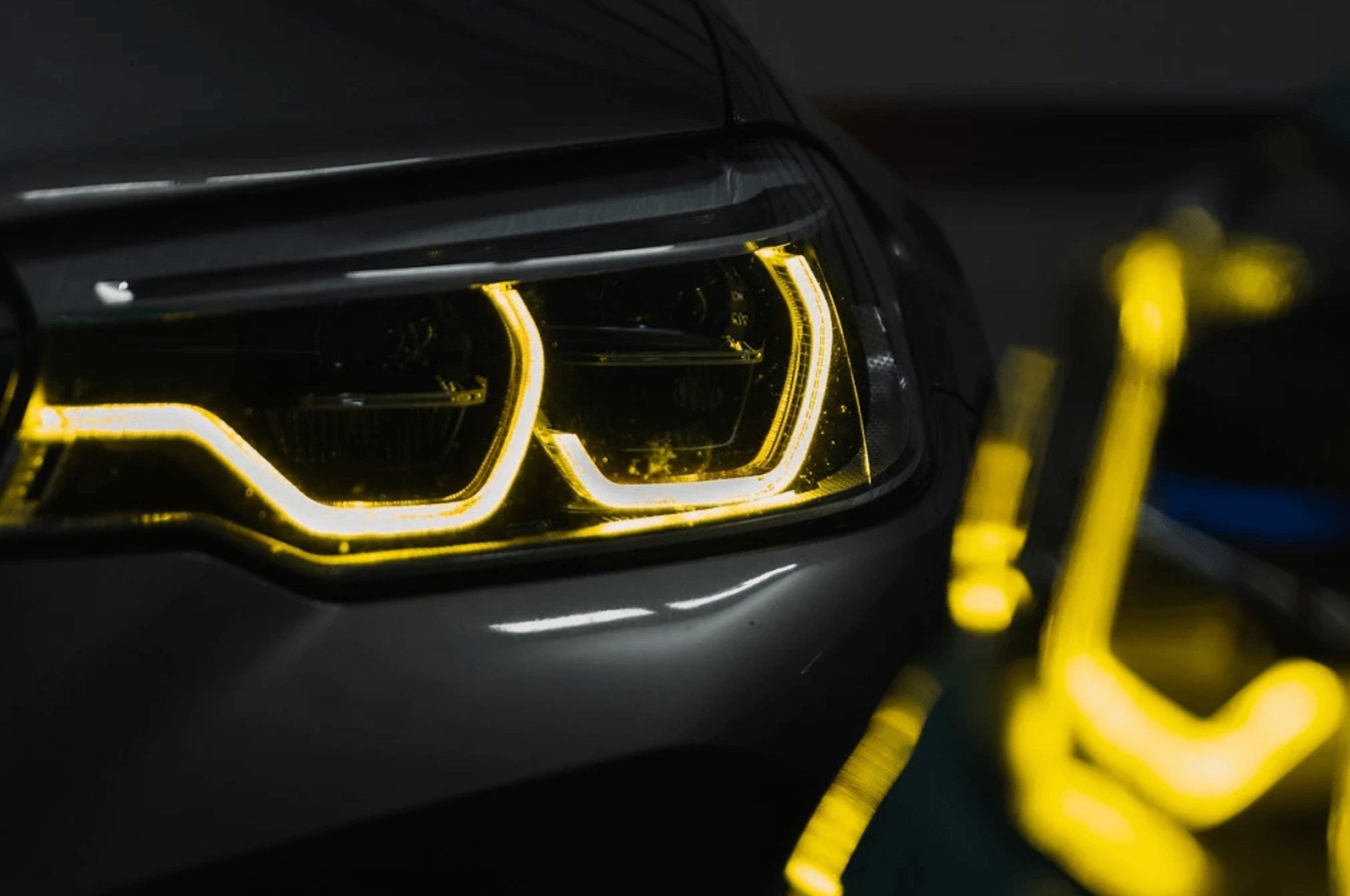 BMW M5 F90 Pre-LCI Motorsport+ CSL Style Yellow DRL Module Set (2016-2020) - AUTOID® - Vehicle Lighting - Motorsport +