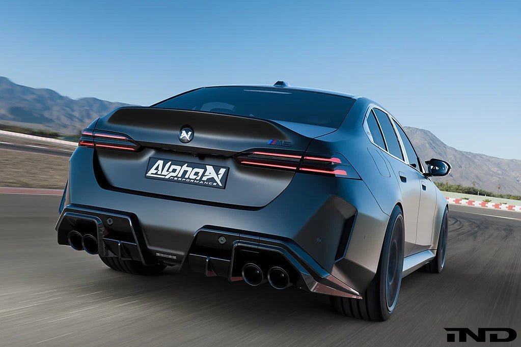 BMW M5 G90 Carbon Fibre A-CSL Ducktail Spoiler by Alpha-N (2024+) - AUTOID® - Rear Spoilers - Alpha-N