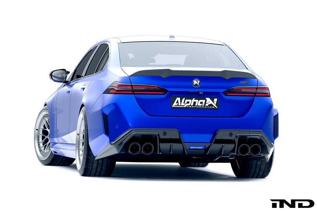 BMW M5 G90 Carbon Fibre Rear Trunk Spoiler by Alpha-N (2024+) - AUTOID® - Rear Spoilers - Alpha-N