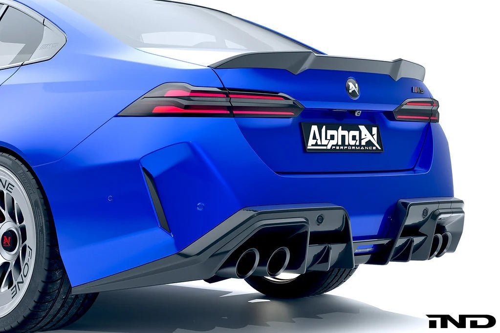 BMW M5 G90 Carbon Fibre Rear Trunk Spoiler by Alpha-N (2024+) - AUTOID® - Rear Spoilers - Alpha-N